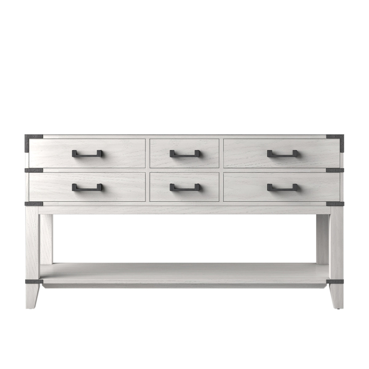 Norwalk 60 in W x 22 in D White Oak Double Bath Vanity