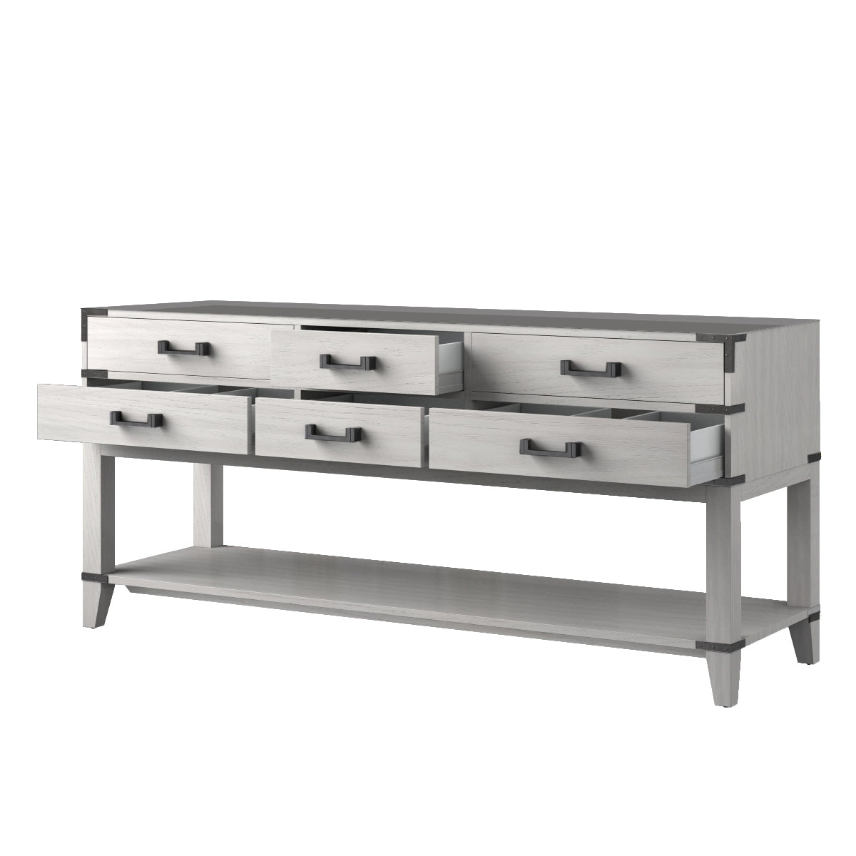 Norwalk 72 in W x 22 in D White Oak Double Bath Vanity