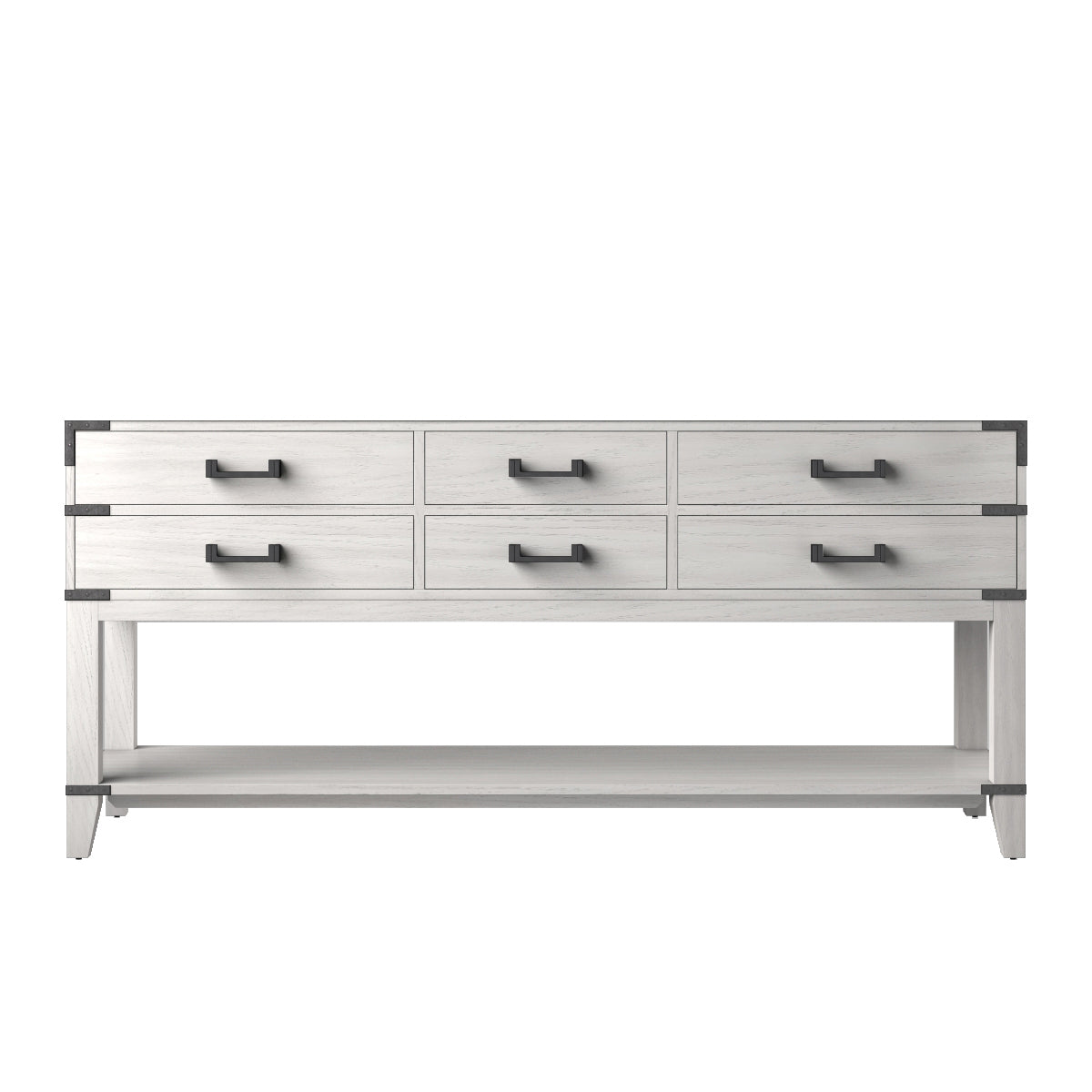 Norwalk 72 in W x 22 in D White Oak Double Bath Vanity