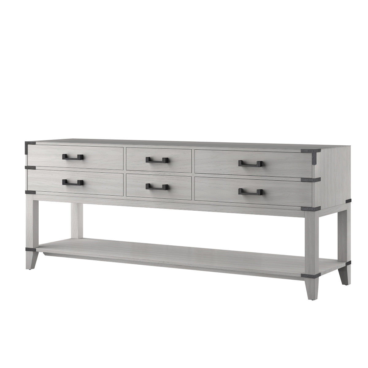 Norwalk 80 in W x 22 in D White Oak Double Bath Vanity