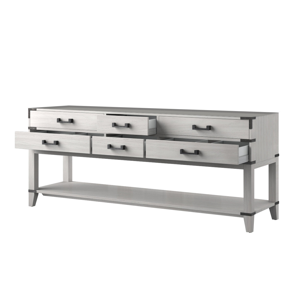 Norwalk 80 in W x 22 in D White Oak Double Bath Vanity