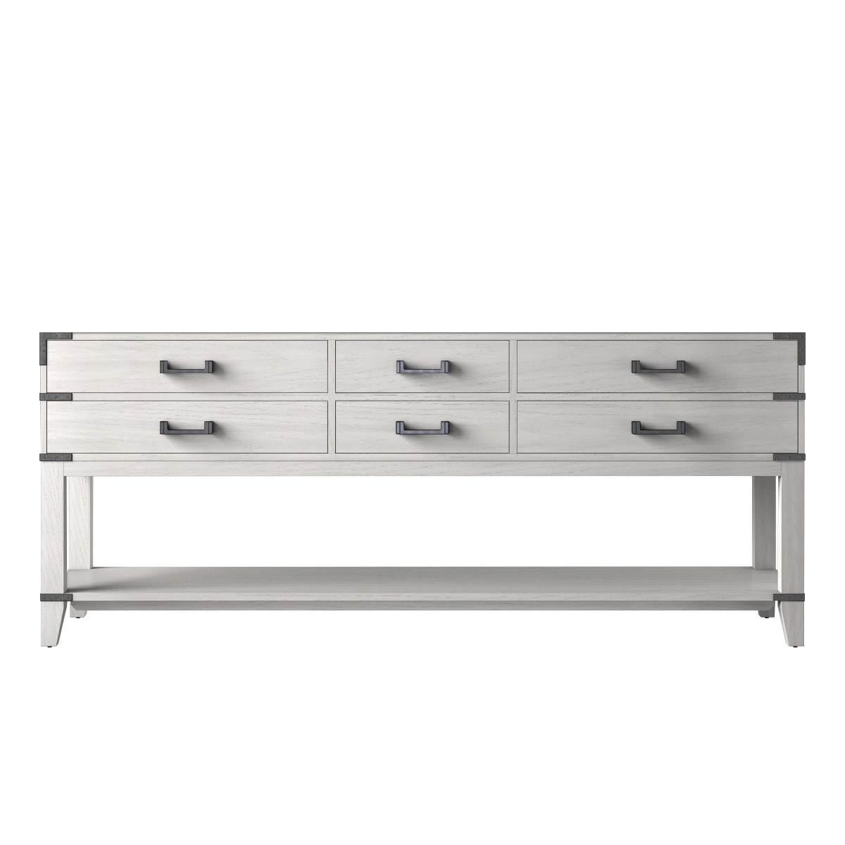 Norwalk 80 in W x 22 in D White Oak Double Bath Vanity