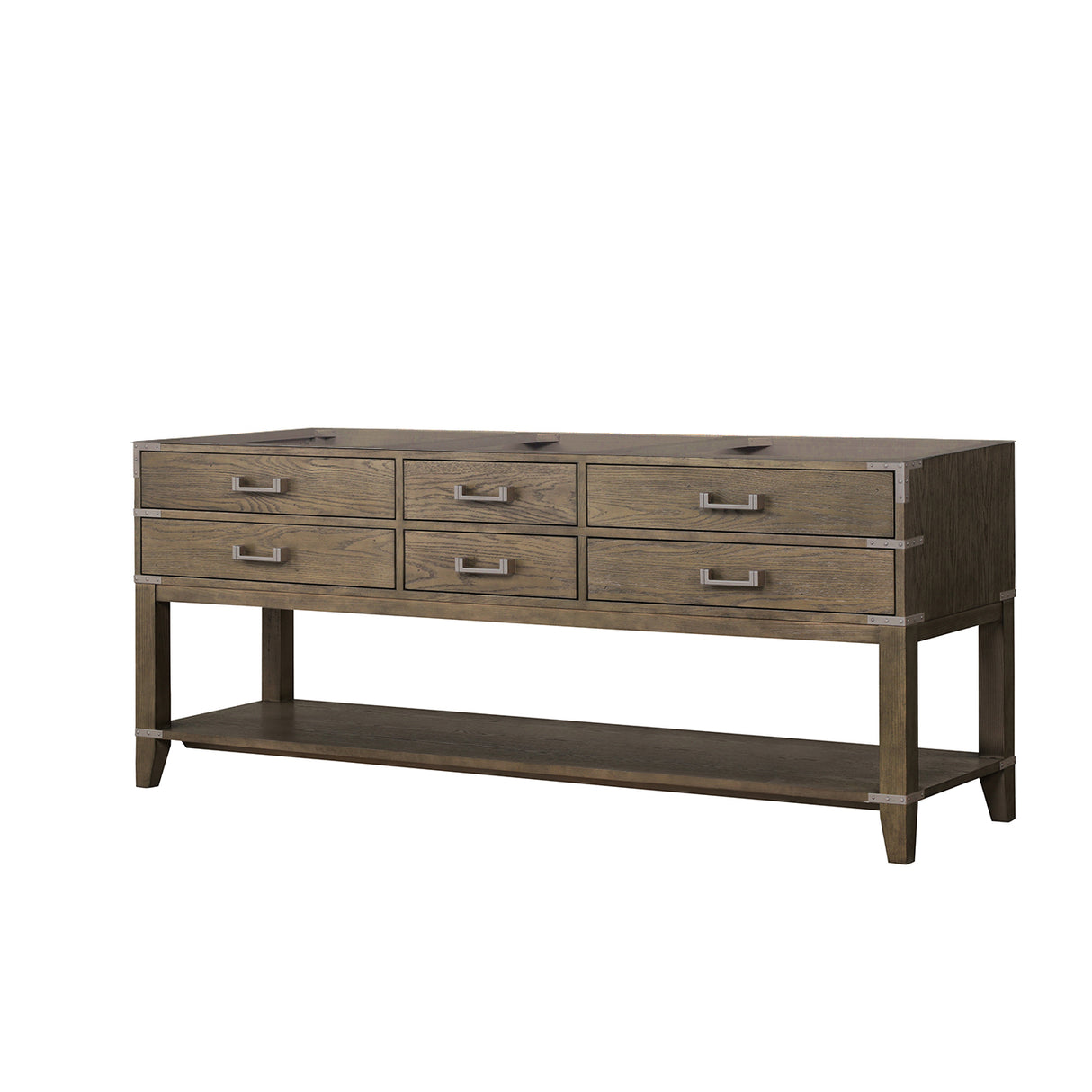 Norwalk 80 in W x 22 in D Grey Oak Double Bath Vanity