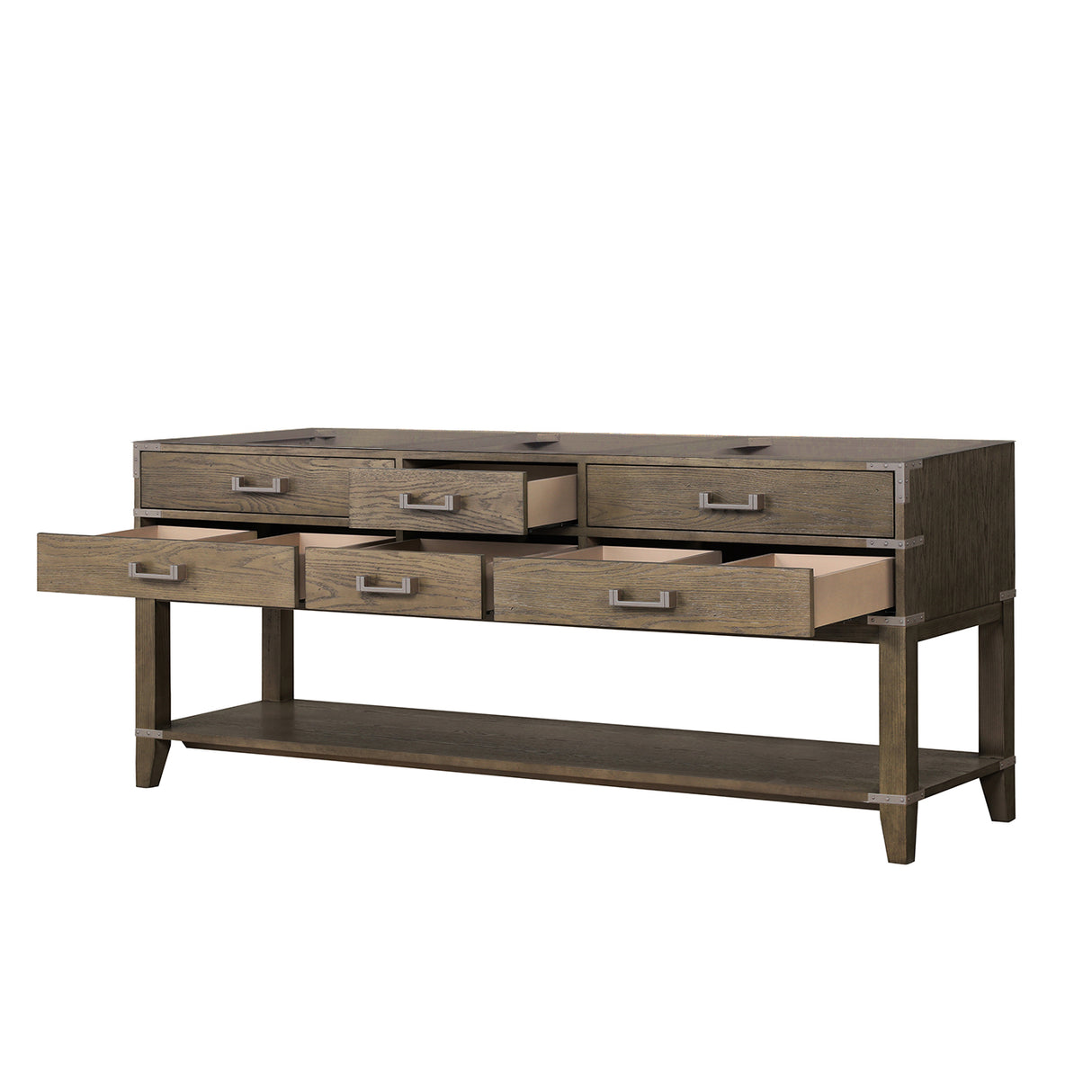 Norwalk 80 in W x 22 in D Grey Oak Double Bath Vanity