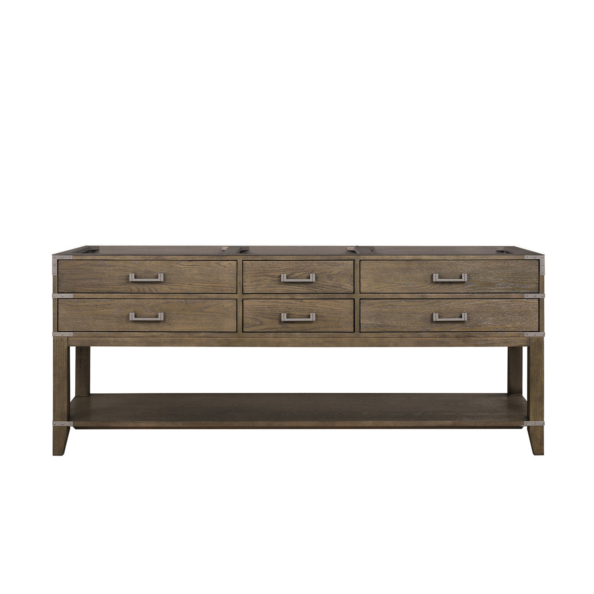 Norwalk 80 in W x 22 in D Grey Oak Double Bath Vanity