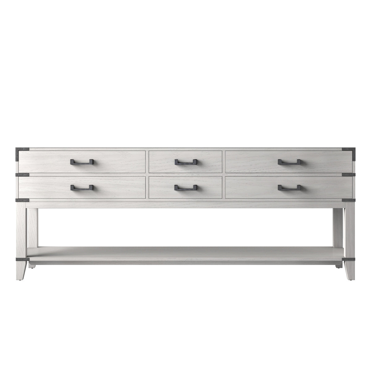 Norwalk 84 in W x 22 in D White Oak Double Bath Vanity