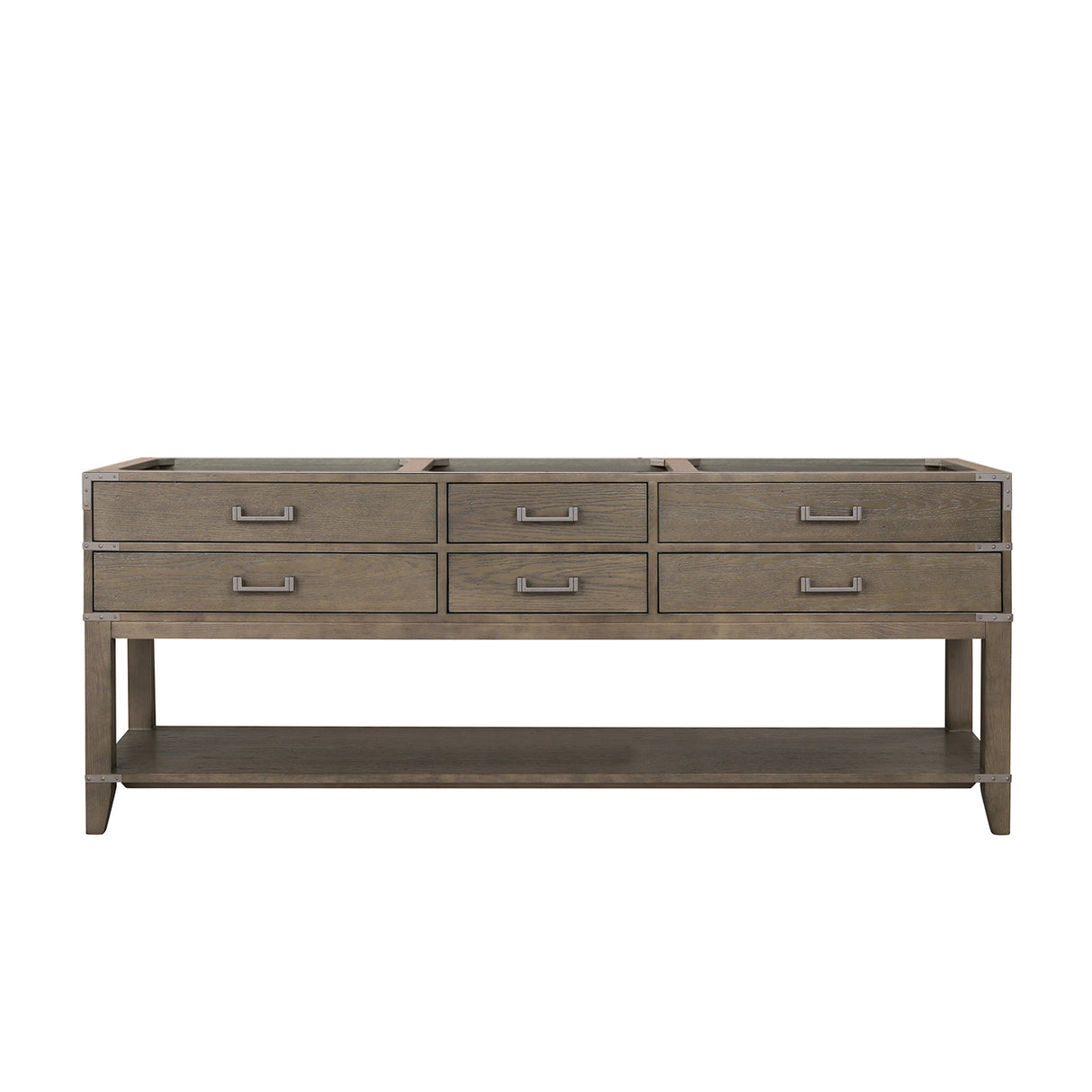 Norwalk 84 in W x 22 in D Grey Oak Double Bath Vanity