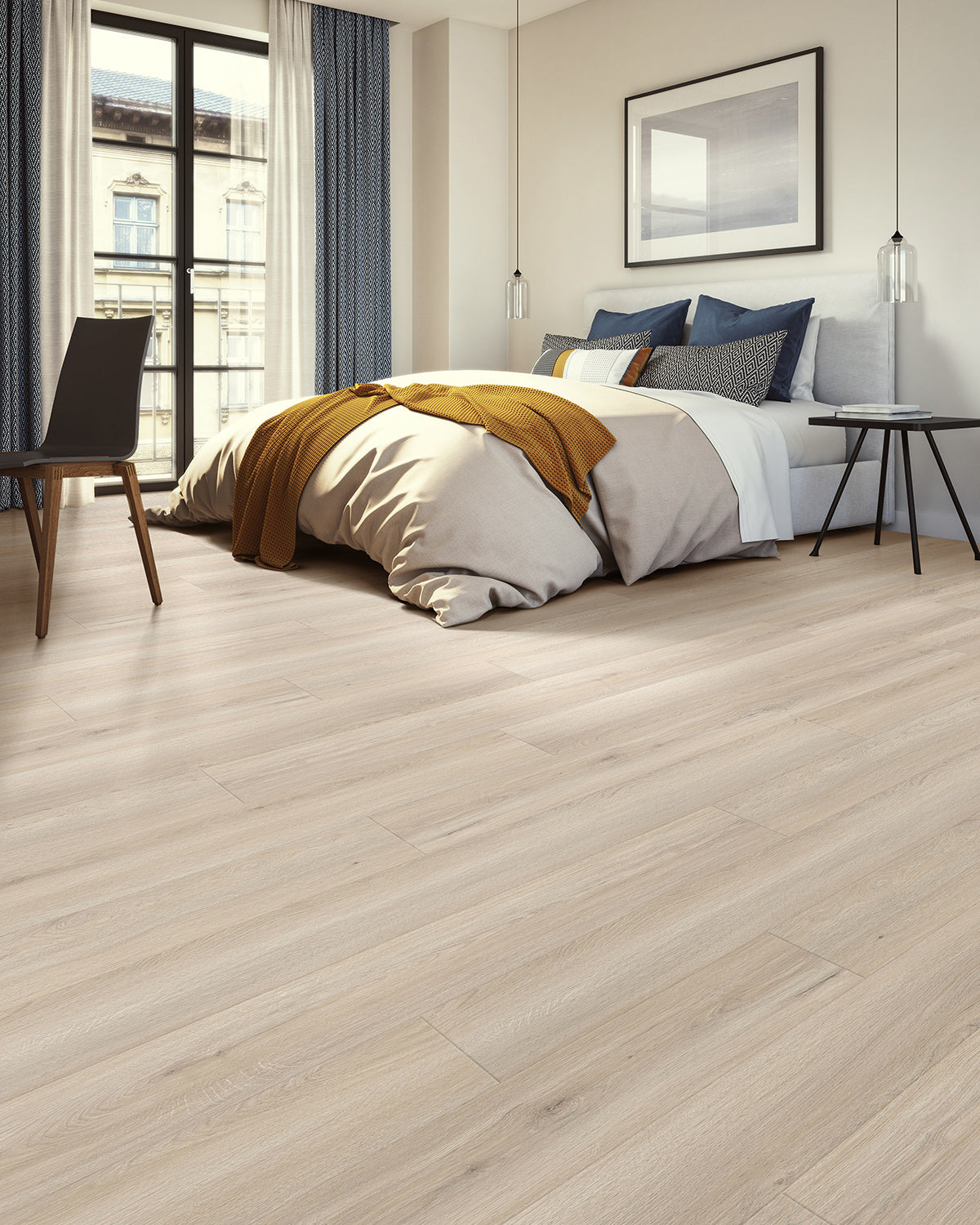 Laminate Luxury Vinyl Flooring, Click Lock Floating, Cape Holly, 7" X 60" X 12mm, AC4 Wear Layer - Legacy Grove Collection (19.08 SQFT/CTN)