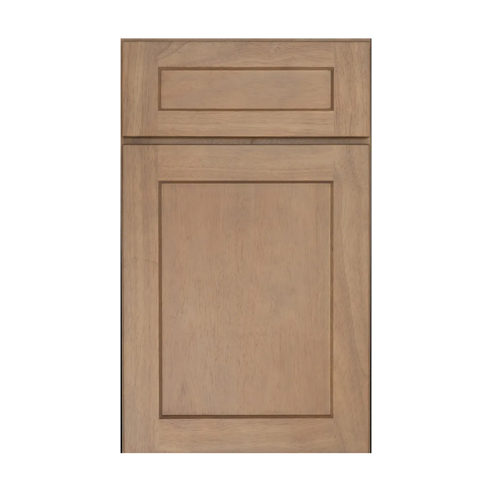 Liberty Shaker Rift - 24 Inch Diagonal Corner Glass Door Wall Cabinet - 24" Width x 12" Height x 12" Depth