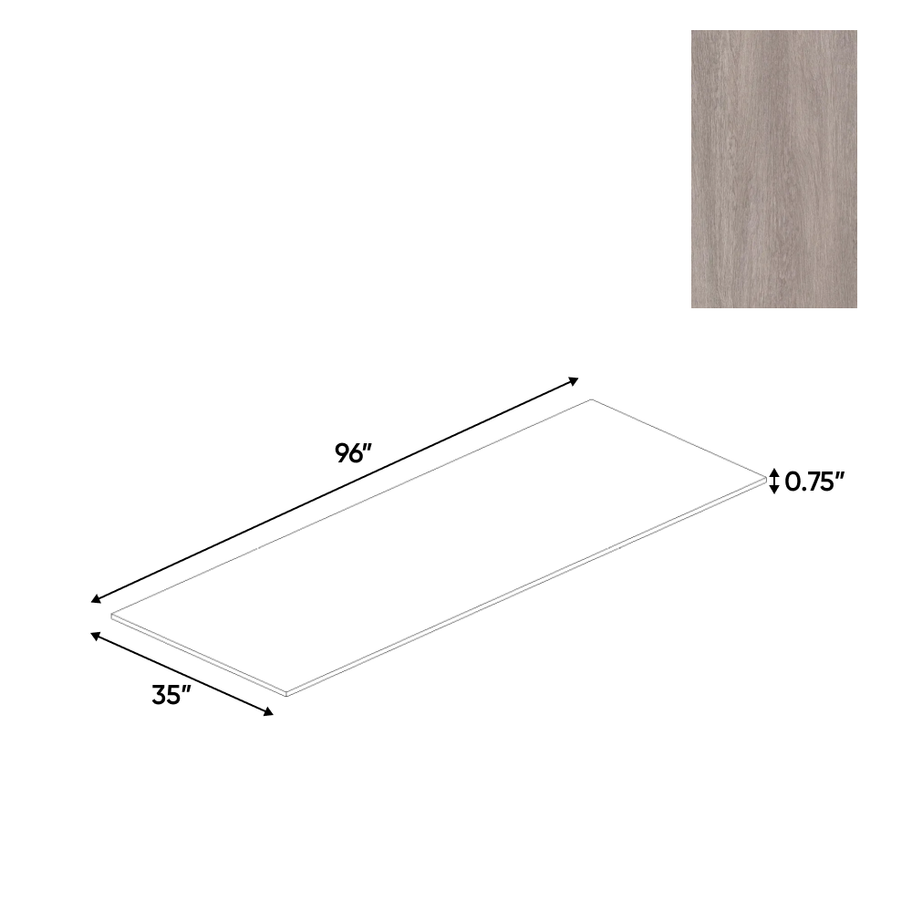RTA - Muratti Textured - Panel - 35"W x 96"H x 0.75"D - Frameless Cabinet