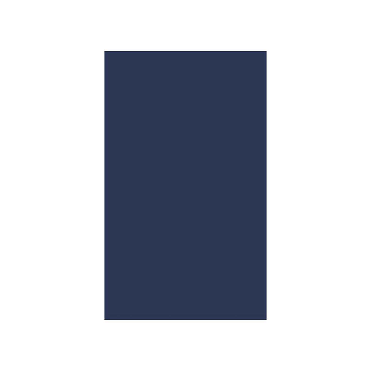 Indigo Blue Matte - Finished End Panel 1.5” Thick - 54 Inch Height x 13 Inch Width x 1.5 Inch Depth - M15-WDD13541.5
