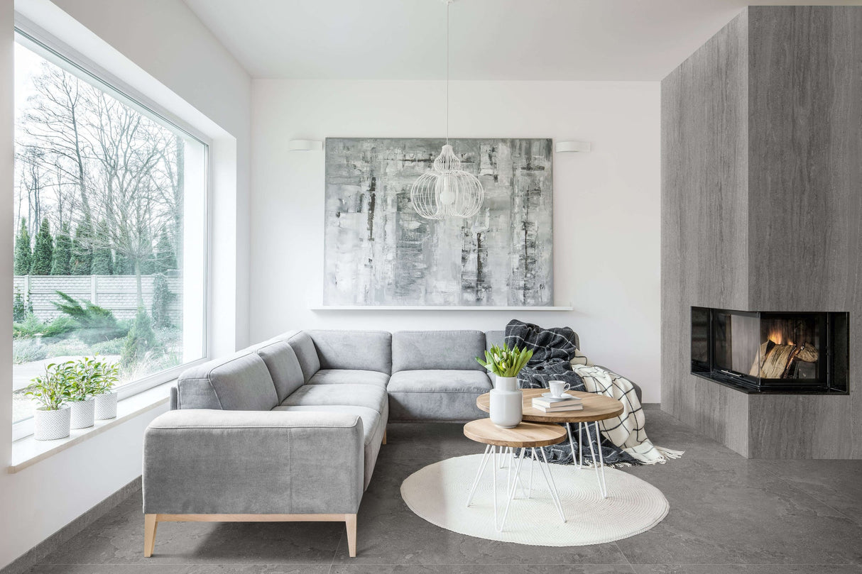 Ecostone 48 X 110 Matte Porcelain Tile in Vein-Cut Fossil