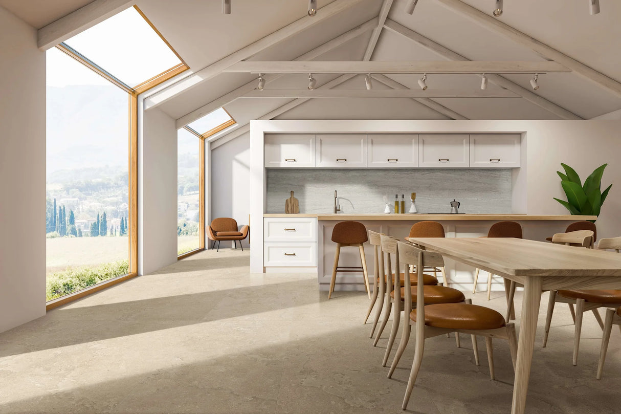 Ecostone 48 X 110 Matte Porcelain Tile in Vein-Cut Fossil