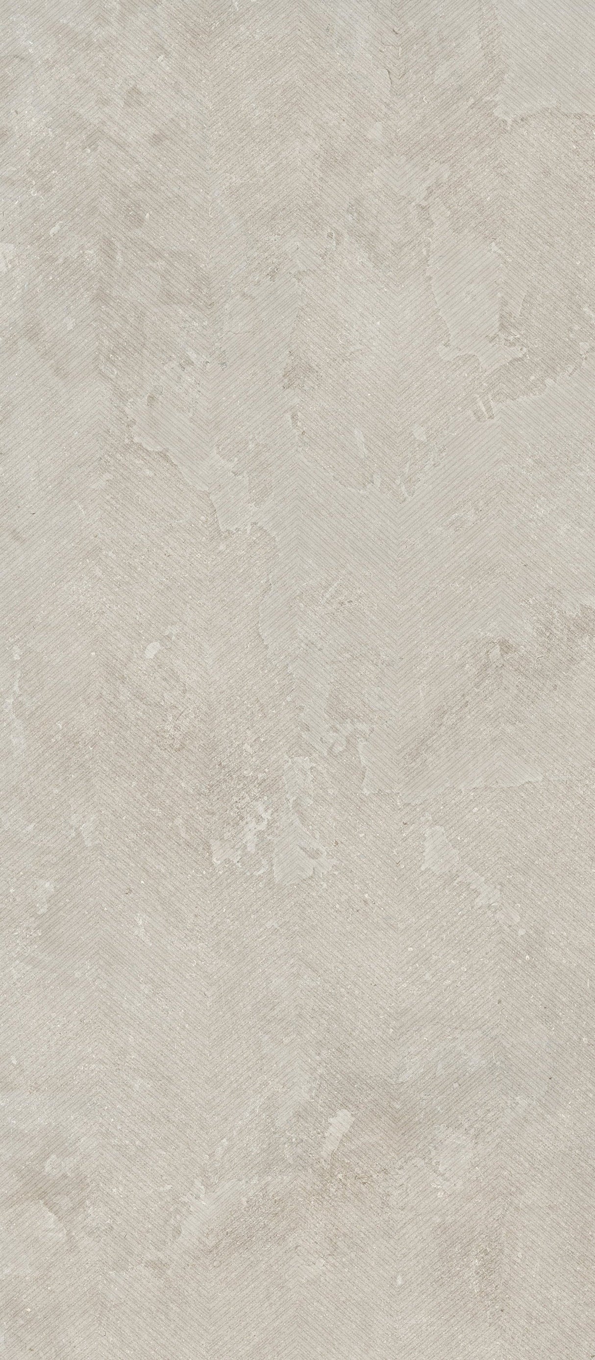 Ecostone 48 X 110 Matte Deco Porcelain Tile in Cross-Cut Chevron Mist
