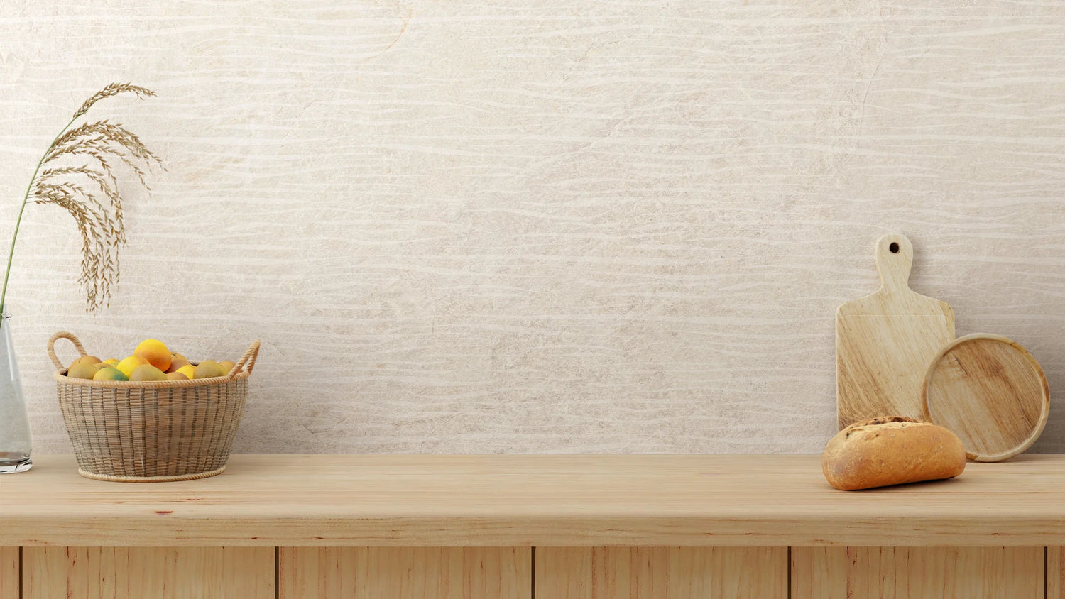 Farmhouse Living 48 X 110 Matte Deco Waved Porcelain Tile in Alabaster