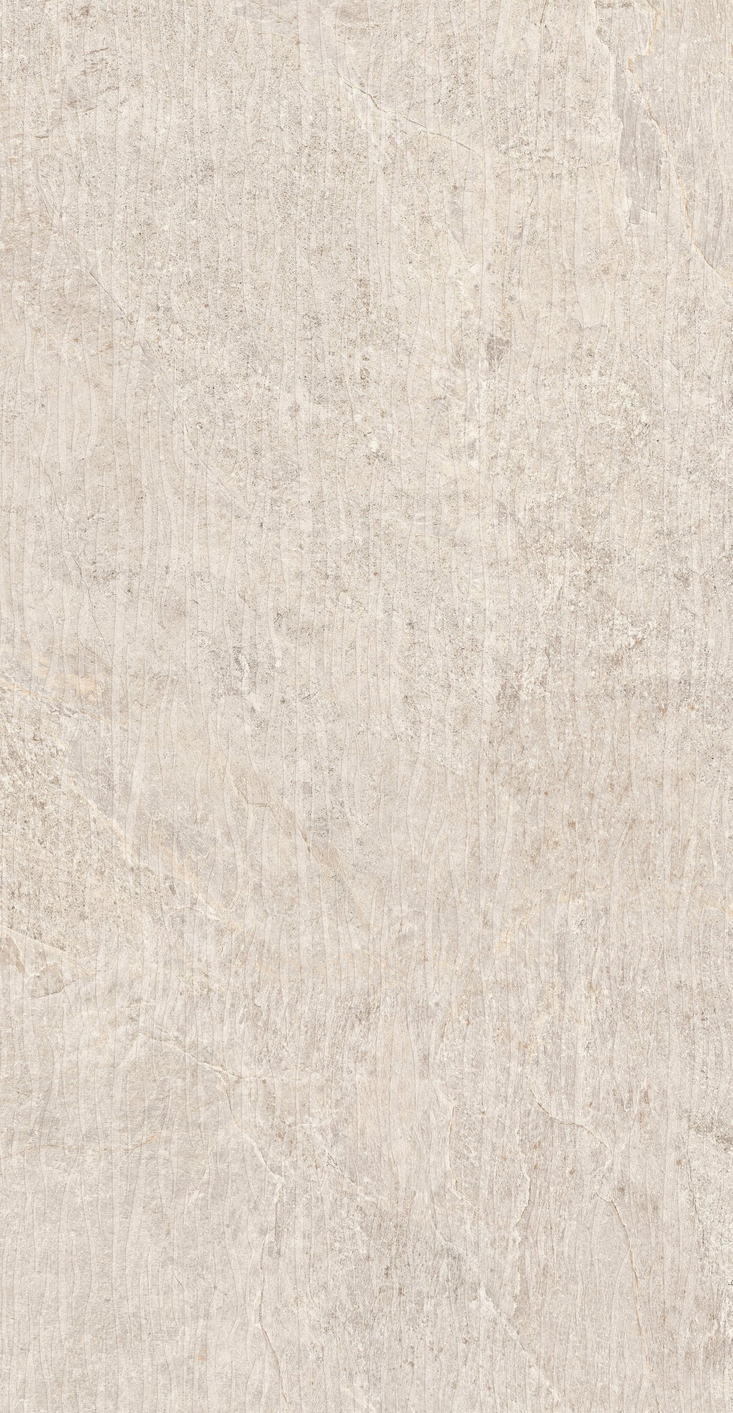 Farmhouse Living 48 X 110 Matte Deco Waved Porcelain Tile in Alabaster