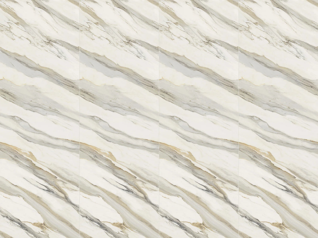 Jem Pre-Fab 32 X 90 Matte Porcelain Tile in Aria Gold