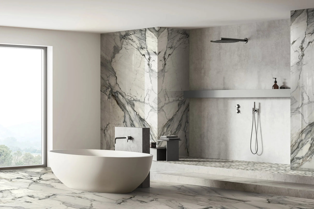 Jem 48 X 110 Polished Porcelain Tile in Crescendo Blue