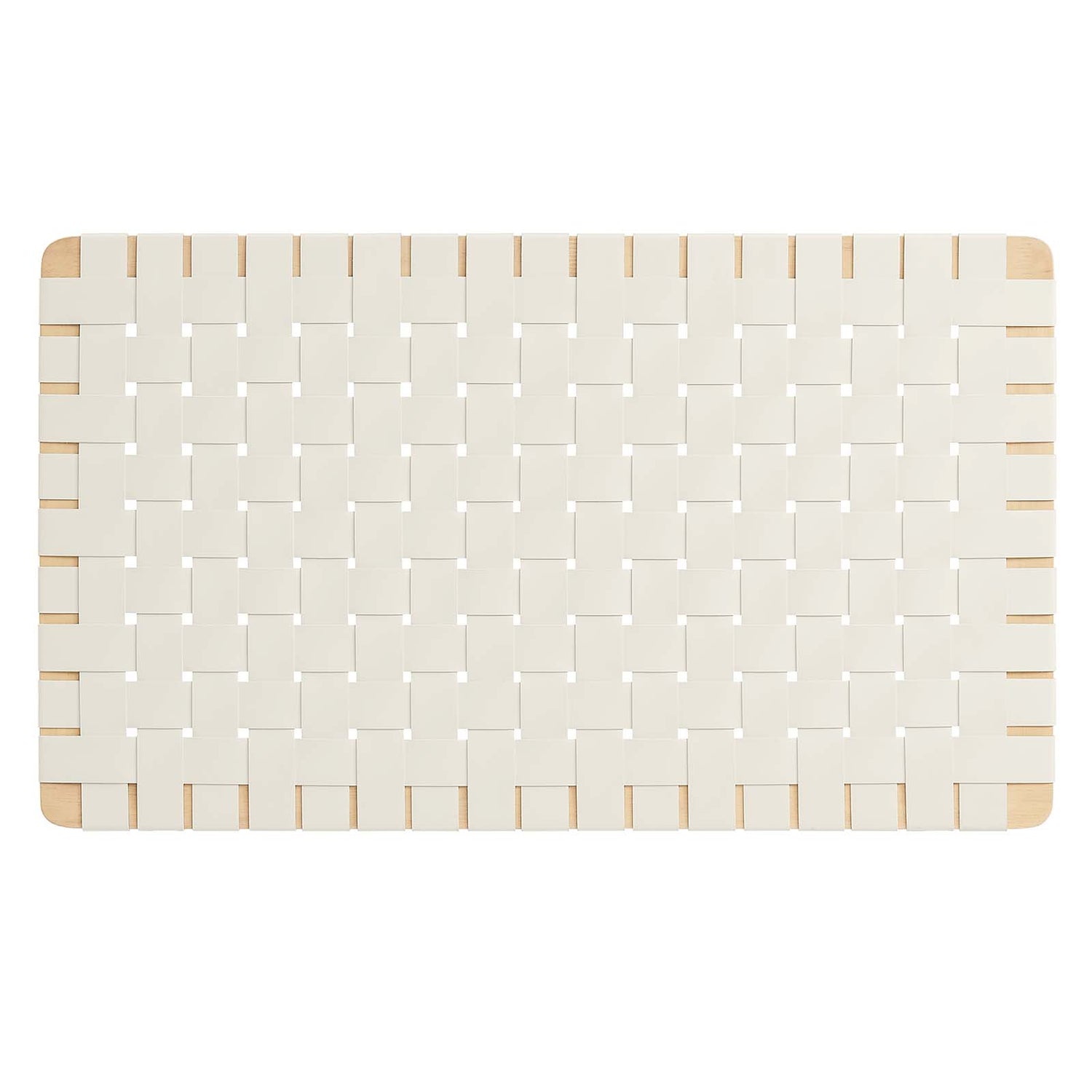 Sparta Weave Wall-Mount Twin Vegan Leather Headboard