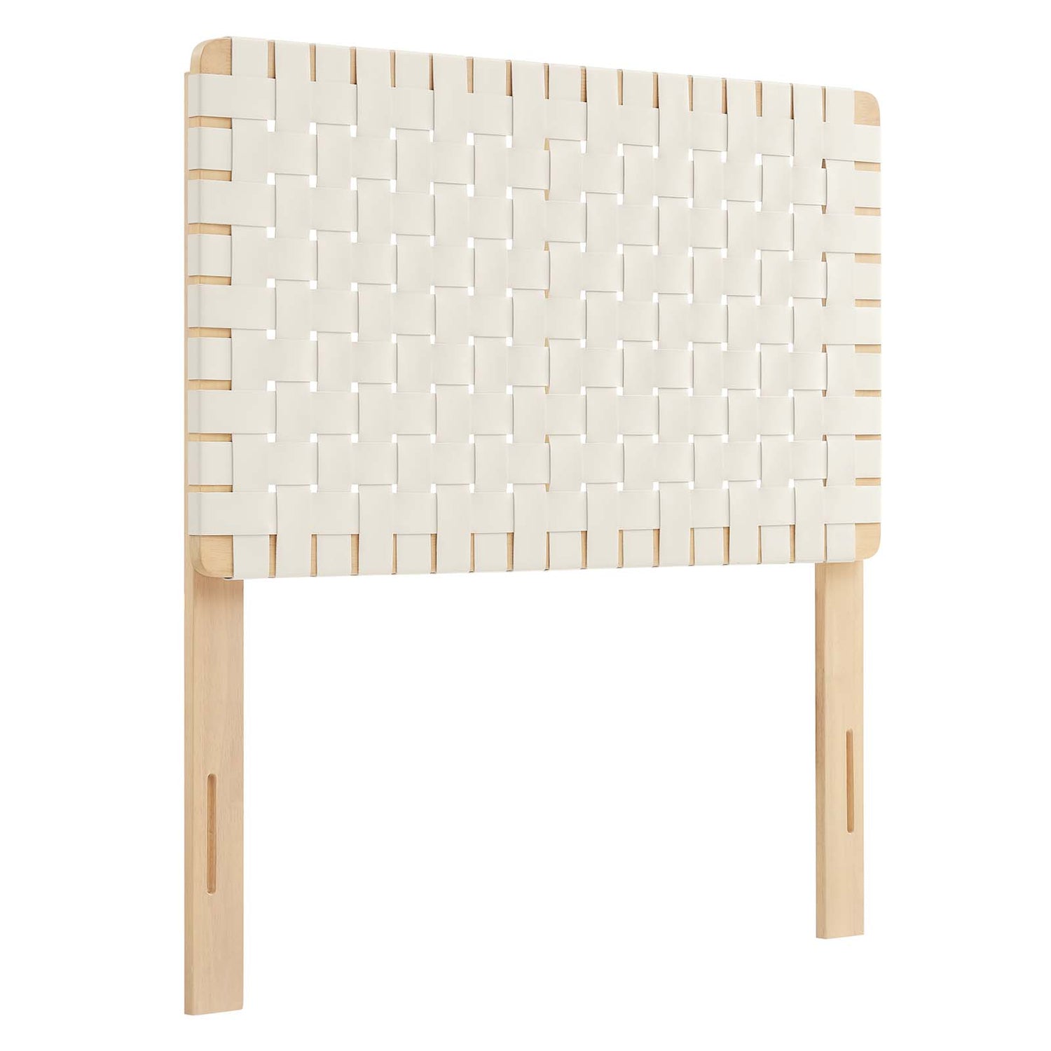Sparta Weave Twin Vegan Leather Headboard