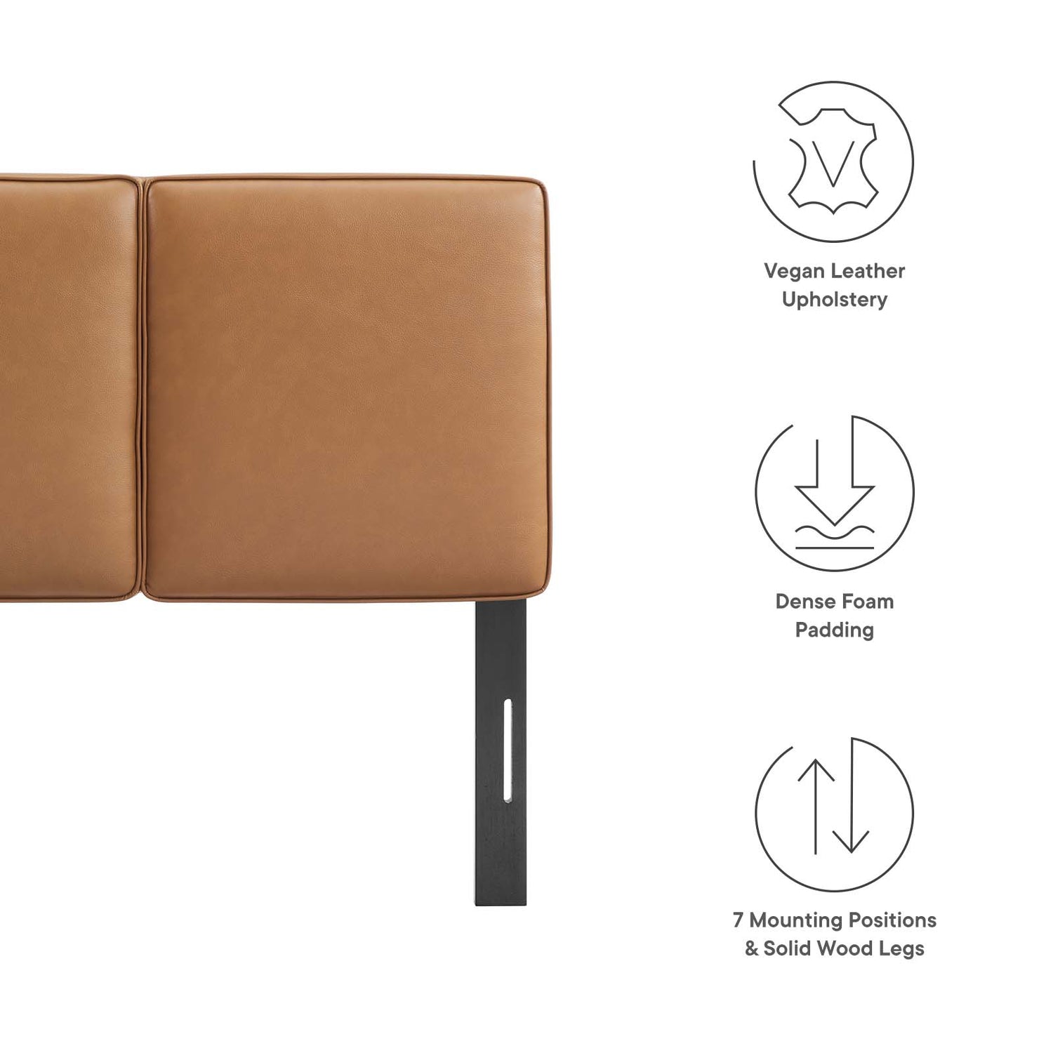 Lindee Vegan Leather Full Headboard