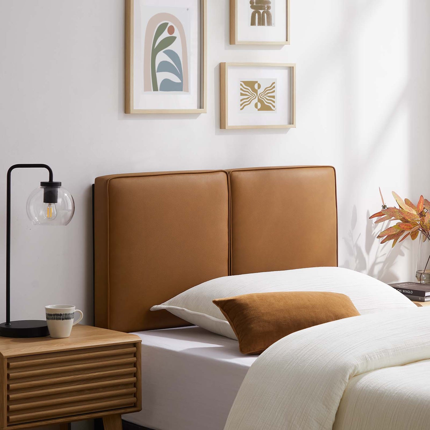 Lindee Vegan Leather Full Headboard
