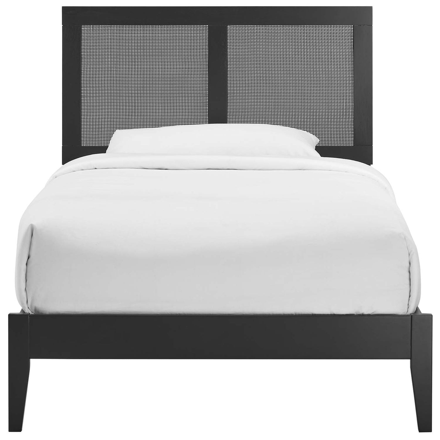 Sirocco Rattan and Wood Twin Platform Bed
