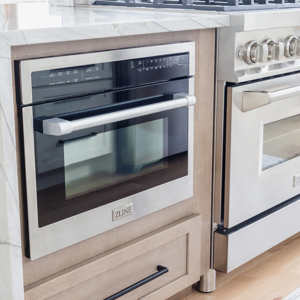 ZLINE 24" 1.6 cu ft. Built-in Convection Microwave Oven in Stainless Steel with Speed and Sensor Cooking (MWO-24)