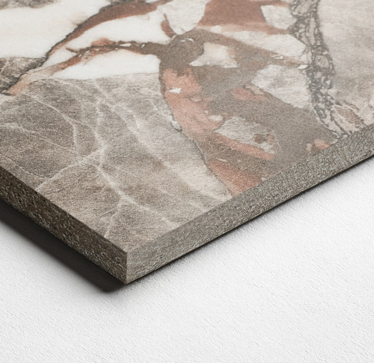 48 x 110 in Majesto Macchia Vecchia Bookmatch Cut Honed Rectified Colorsync Sintered Slab 6 mm surface