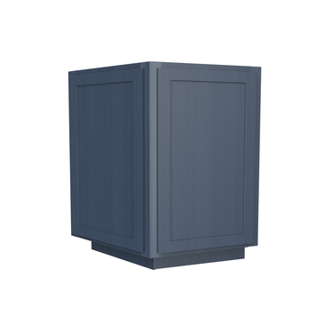 Angle Base Cabinet - 24W x 34-1/2H x 24D - 2D - Blue Shaker Cabinet