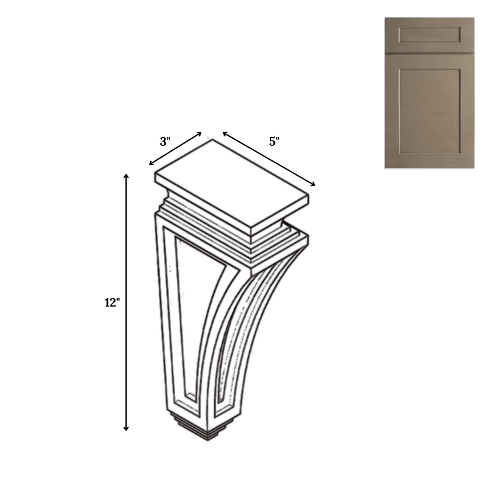 Newport Millstone - 3 Inch Structural Accessories - 3" Width x 12" Height x 5" Depth