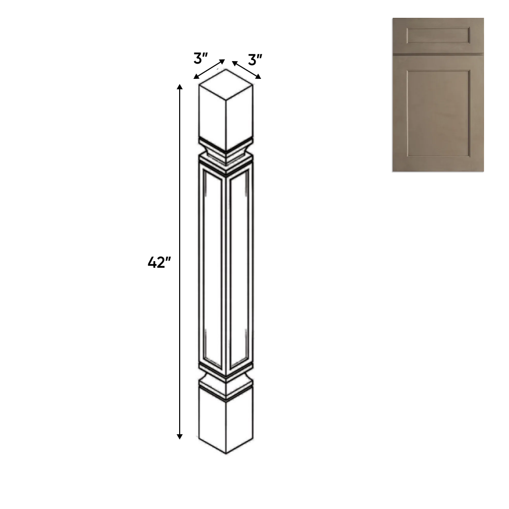 Newport Millstone - 3 Inch Structural Accessories - 3" Width x 42" Height x 3" Depth