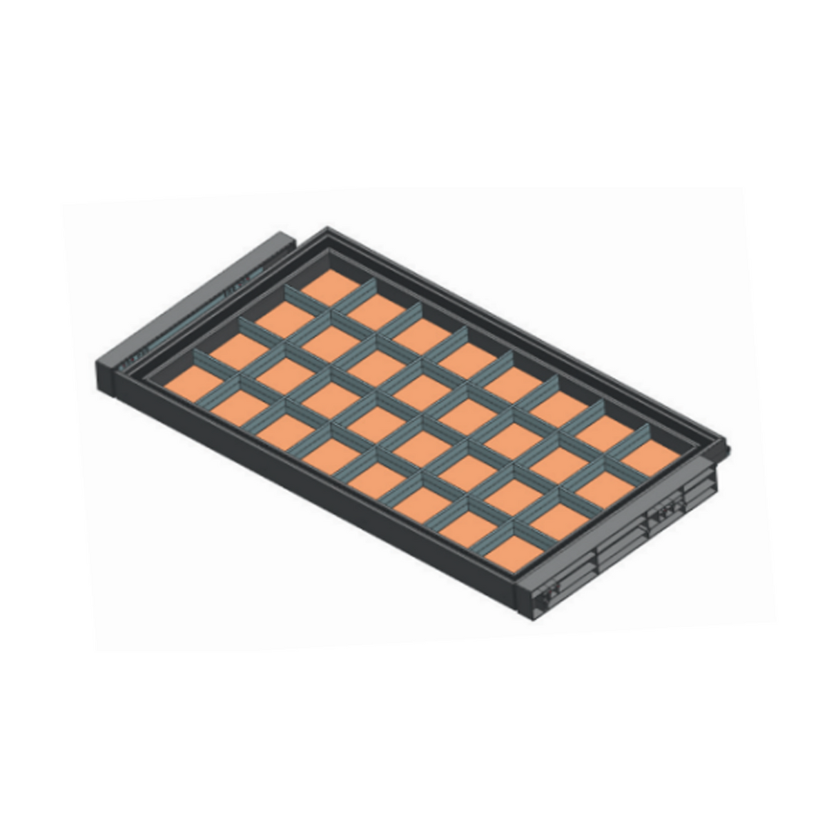 Arctic White Closets - 36" Jewelry Access Shelf (24" D) - 36" Width  x 19.125" Depth