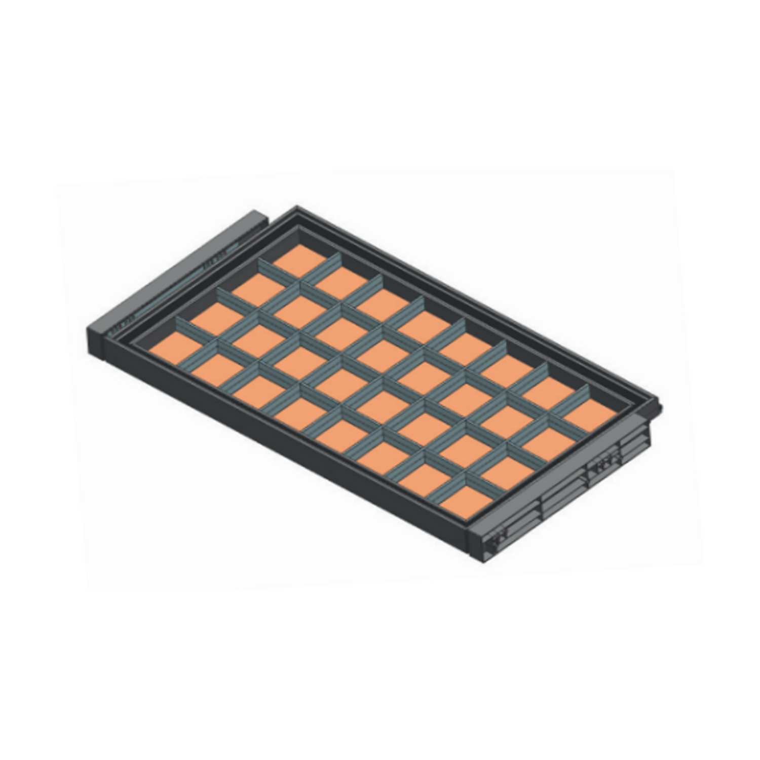 Arctic White Closets - 36" Jewelry Access Shelf (24" D) - 36" Width  x 19.125" Depth