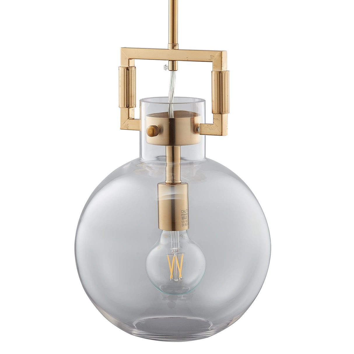Tula Sphere Glass Indoor & Outdoor Pendant Light-Clear