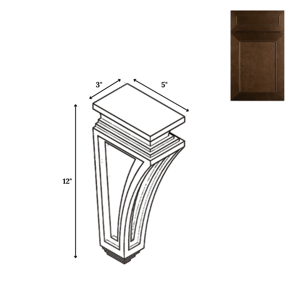 Portland Chestnut - 3 Inch Structural Accessories - 3