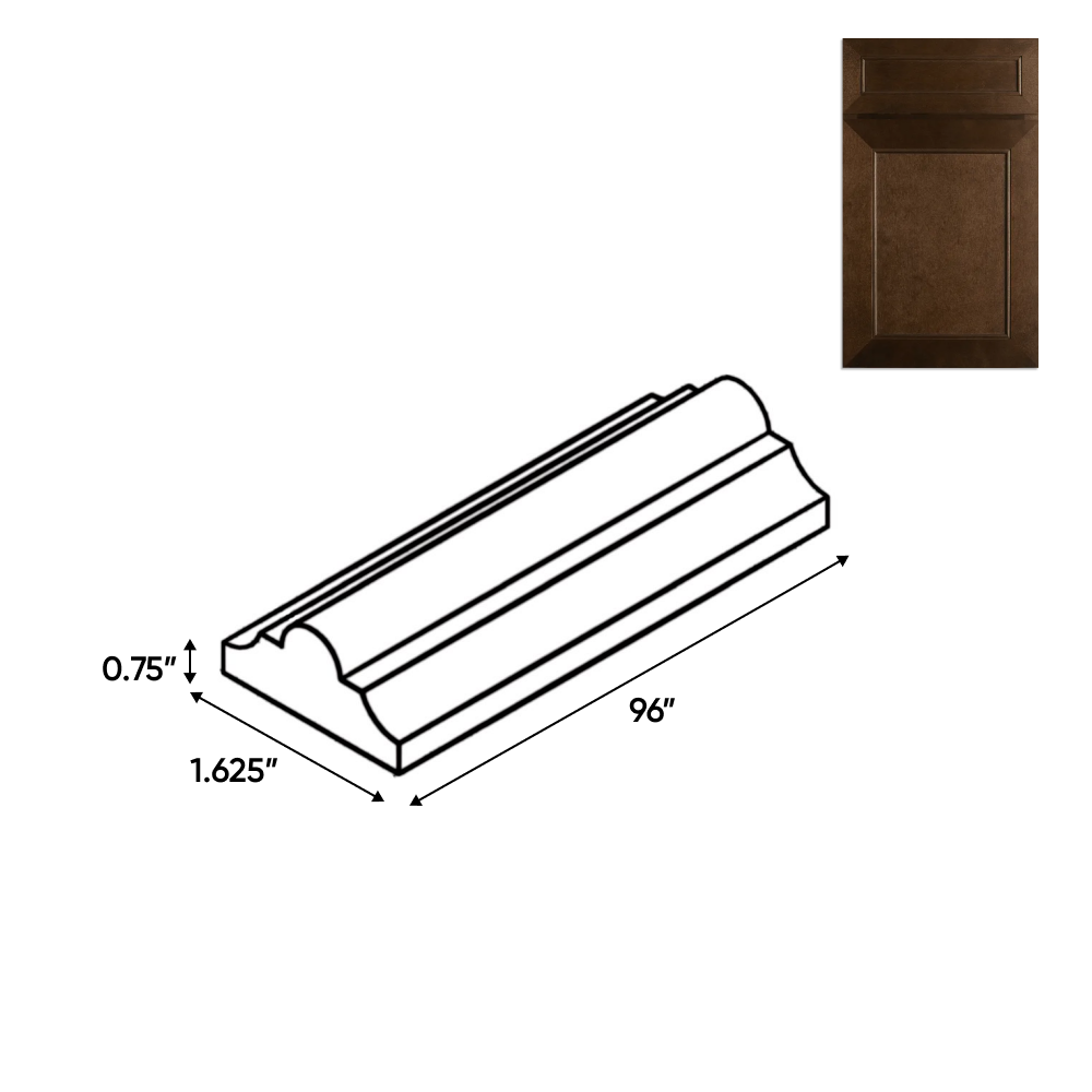 Portland Chestnut - 0.75 Inch Trims Accessories - .75