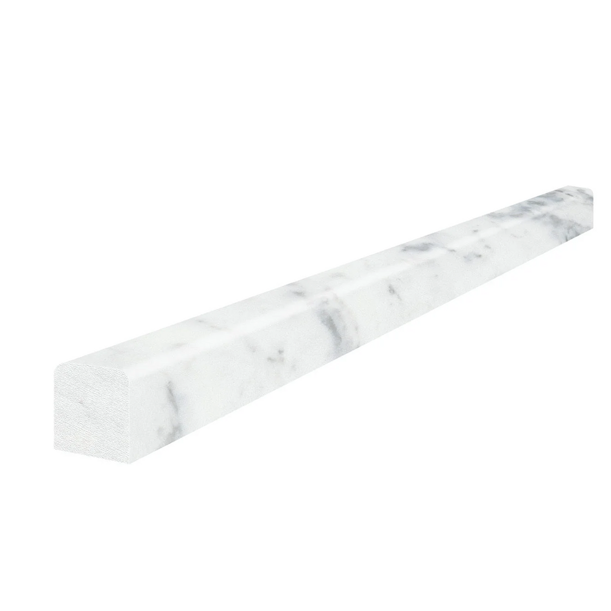 1/2 x 12 in Virtue Bianco Honed Marble Deco-Bar
