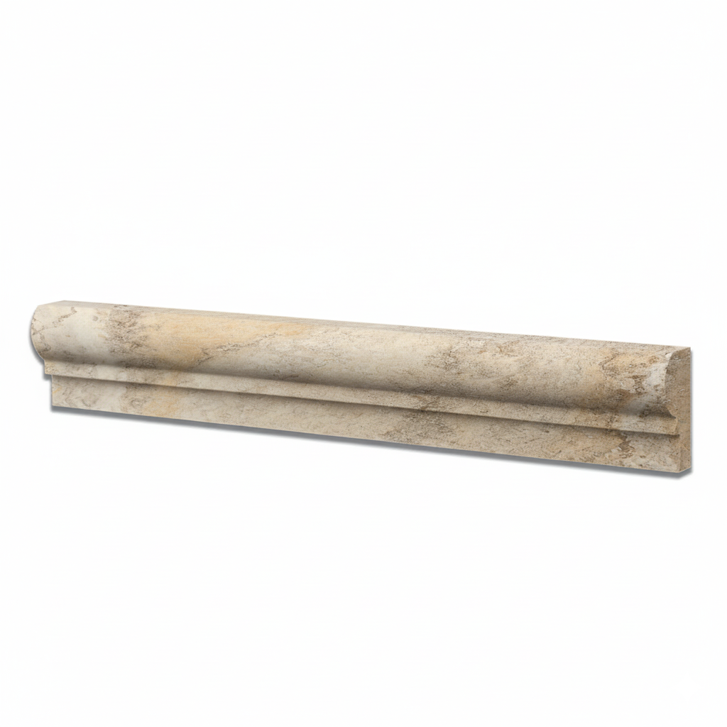 2 x 12 in Picasso Honed Travertine Chairrail