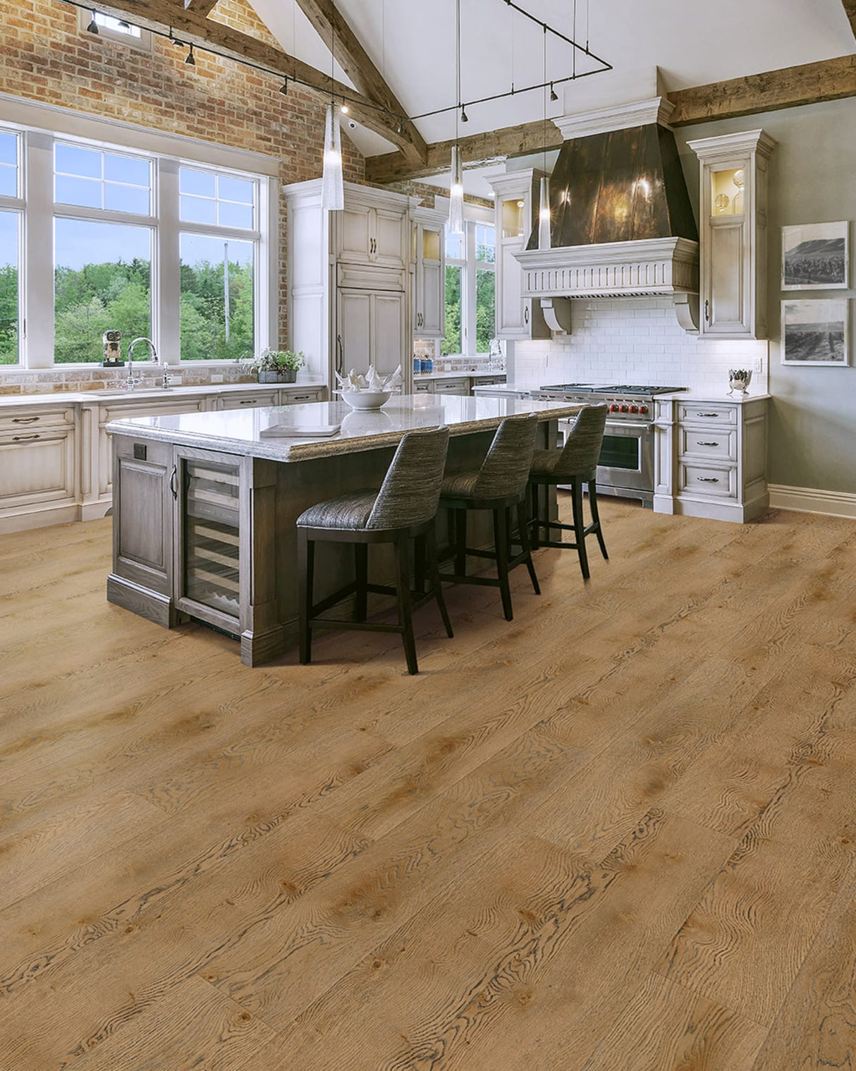 WPC Luxury Vinyl Flooring, Click Lock Floating, Frisco Oak, 9" X 60" X 8mm, 22 mil Wear Layer - Essentials Collection (29.92 SQFT/CTN)