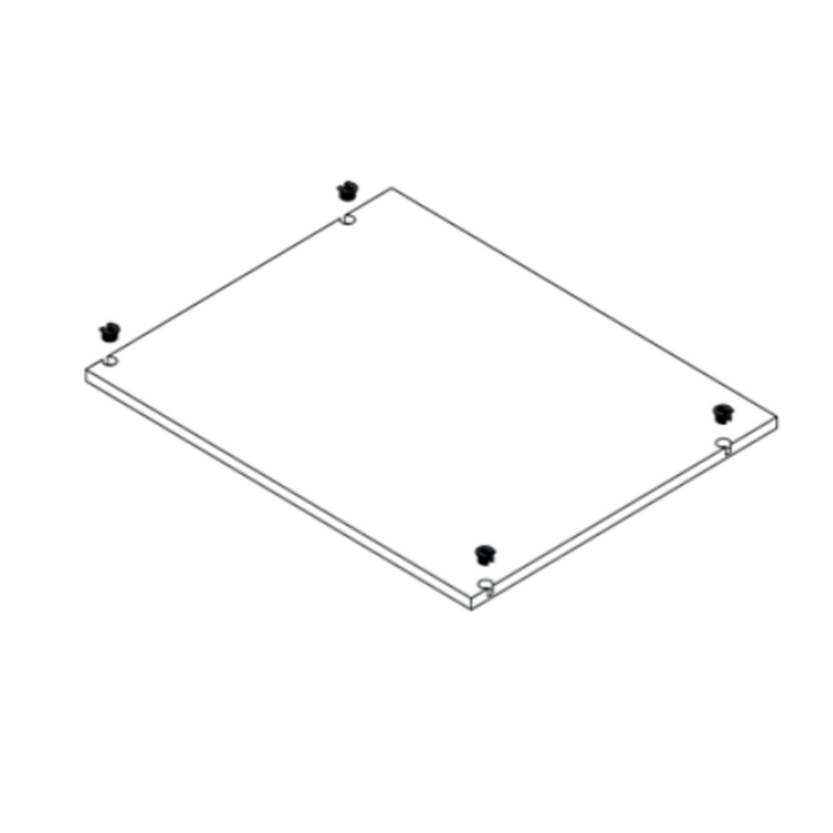 Arctic White Closets - 21" Shelf (exchangeable) - 21" Width x 01" Height x 22.625" Depth