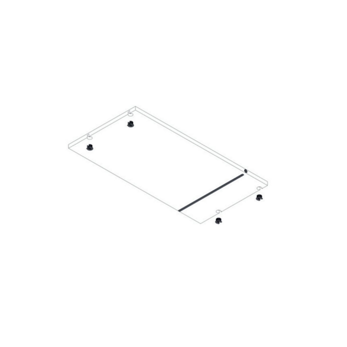 Earth Oak Closets - S36 Shelf w/ LED (15" depth, touch) - 36" Width x 01" Height x 14.5" Depth