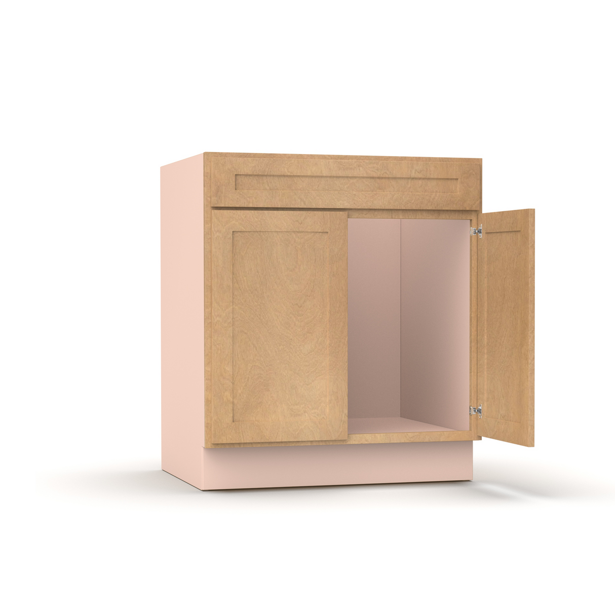 Liberty Shaker Karamel - 30 Inch Sink Base Cabinet - 30" Width x 34.5" Height x 24" Depth