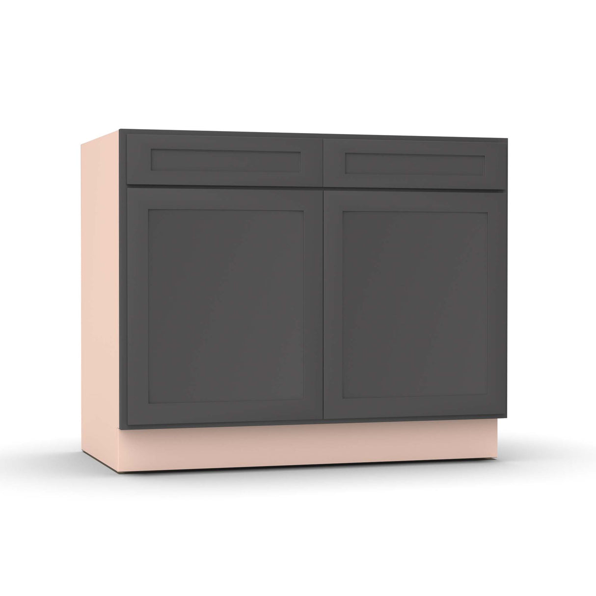 Liberty Shaker Grey - 42 Inch Sink Base Cabinet - 42" Width x 34.5" Height x 24" Depth