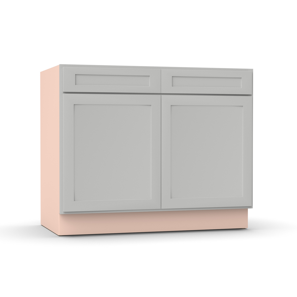 Liberty Shaker Ashen - 42 Inch Sink Base Cabinet - 42" Width x 34.5" Height x 24" Depth
