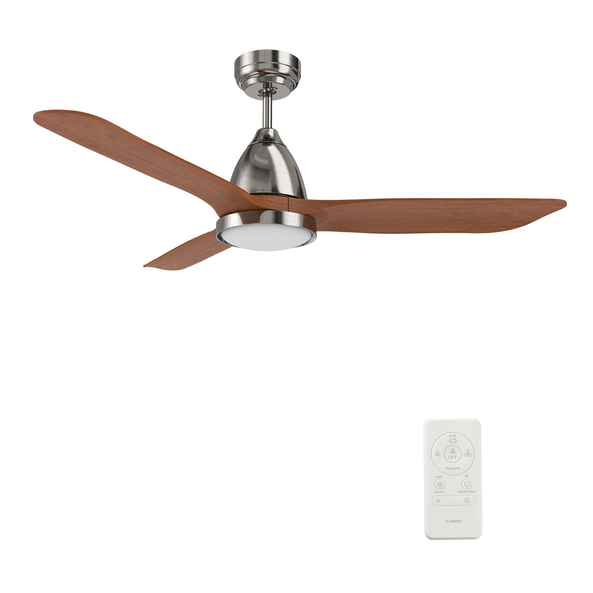 GARRICK 52 In 3 Blade Smart Ceiling Fan With Integrated LED Lights With Google Home