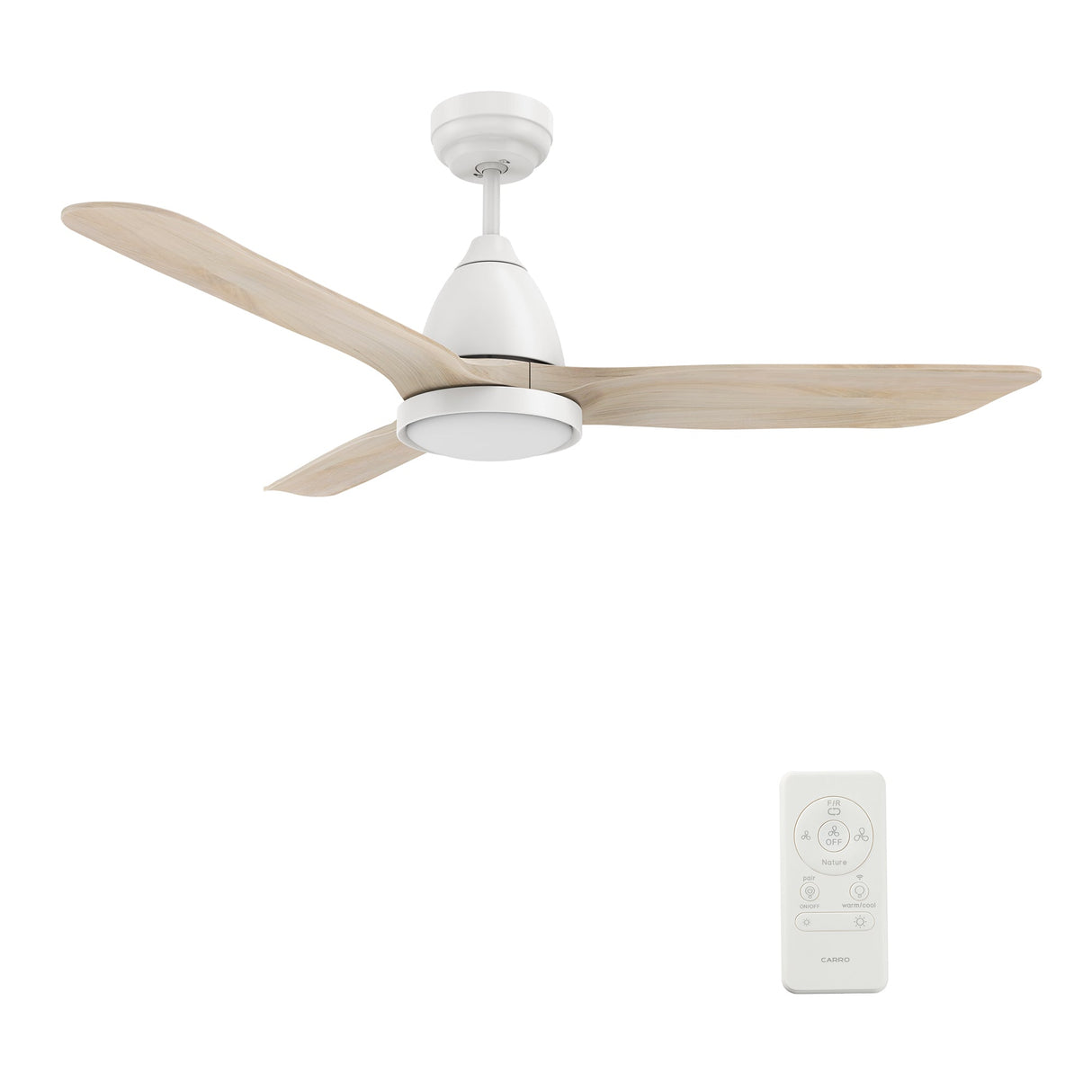 GARRICK 52 In 3 Blade Smart Ceiling Fan With Integrated LED Lights With Google Home