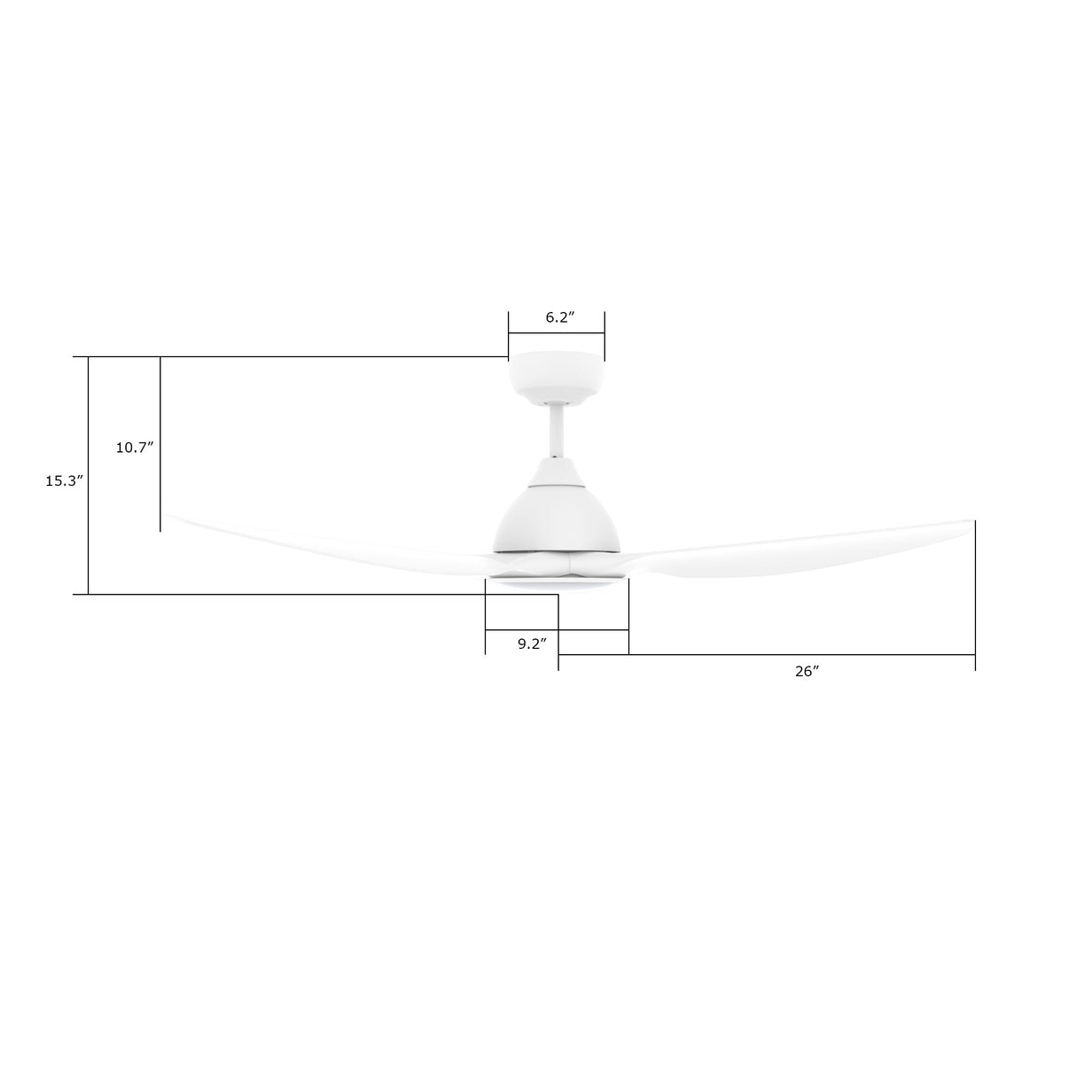 CRANSTON 52 In 3 Blade Smart Ceiling Fan With Integrated LED Lights With Google Home