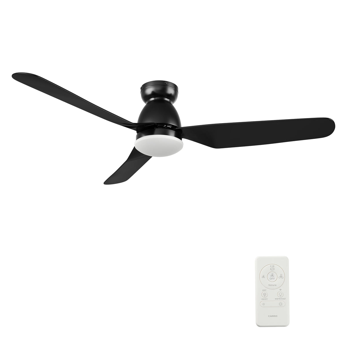 DENVER 52 In 3 Blade Smart Ceiling Fan With Integrated LED Lights With Google Home
