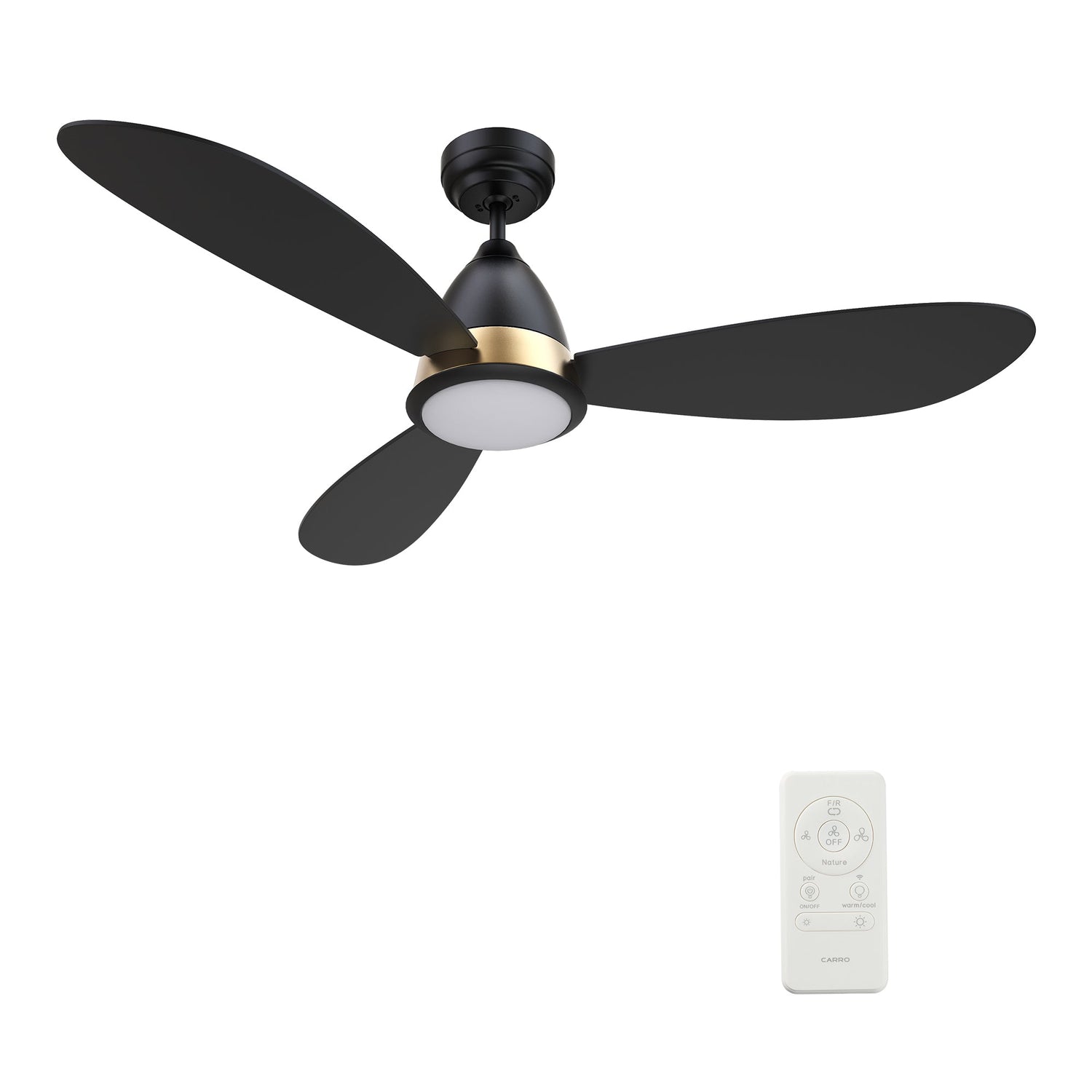 YORK 52 In 3 Blade Smart Ceiling Fan With Integrated LED Lights With Google Home